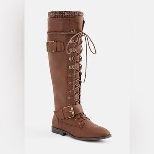 Women’s JustFab Svana Riding Boots - Size 9.5 Wide Calf